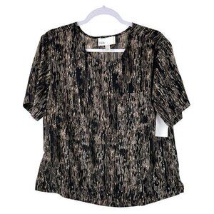 Nordstrom Rack Womens Tops‎ Size S Chiffon Short Sleeve Printed